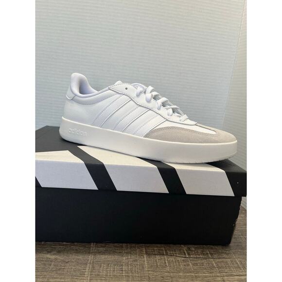 Adidas Men's Barreda Classic Striped Tennis Shoes White Size 11 NIB/NWT JI2308 - Picture 4 of 11